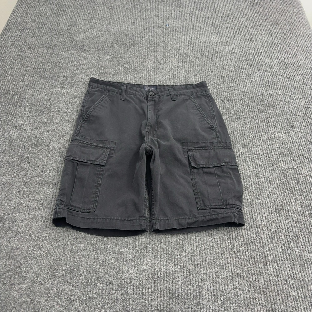 Levis Cargo Shorts Mens 29 Black Cotton Pockets Casual Gorpcore Style